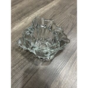 AVON Glass Conch Seashell Votive Candle Holder Animal & Figurines Collection
